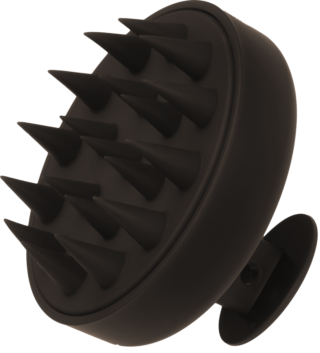 Efalock Shampoo Head Massage Brush Dark Brown - Erikoisharjat - Ruskea