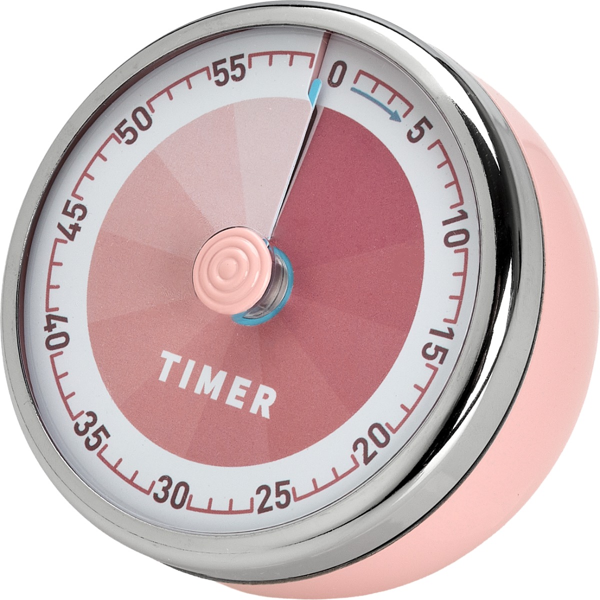 Efalock Retro Time Mechanical Timer Pink - Sekuntikello - Vaaleanpunainen