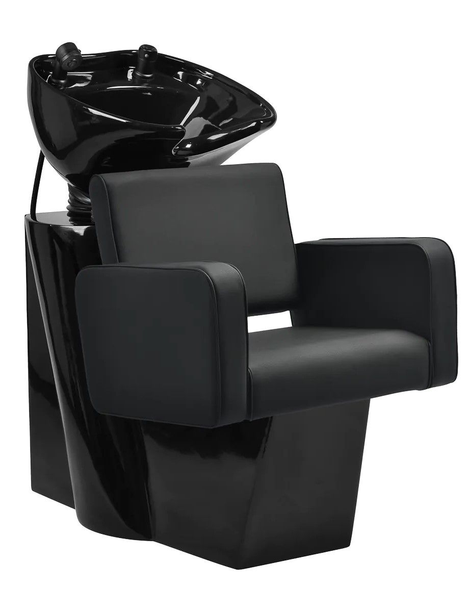 Gabbiano Hairdressing Wash Unit Bilbao Black - Kampaajan pesu - Musta
