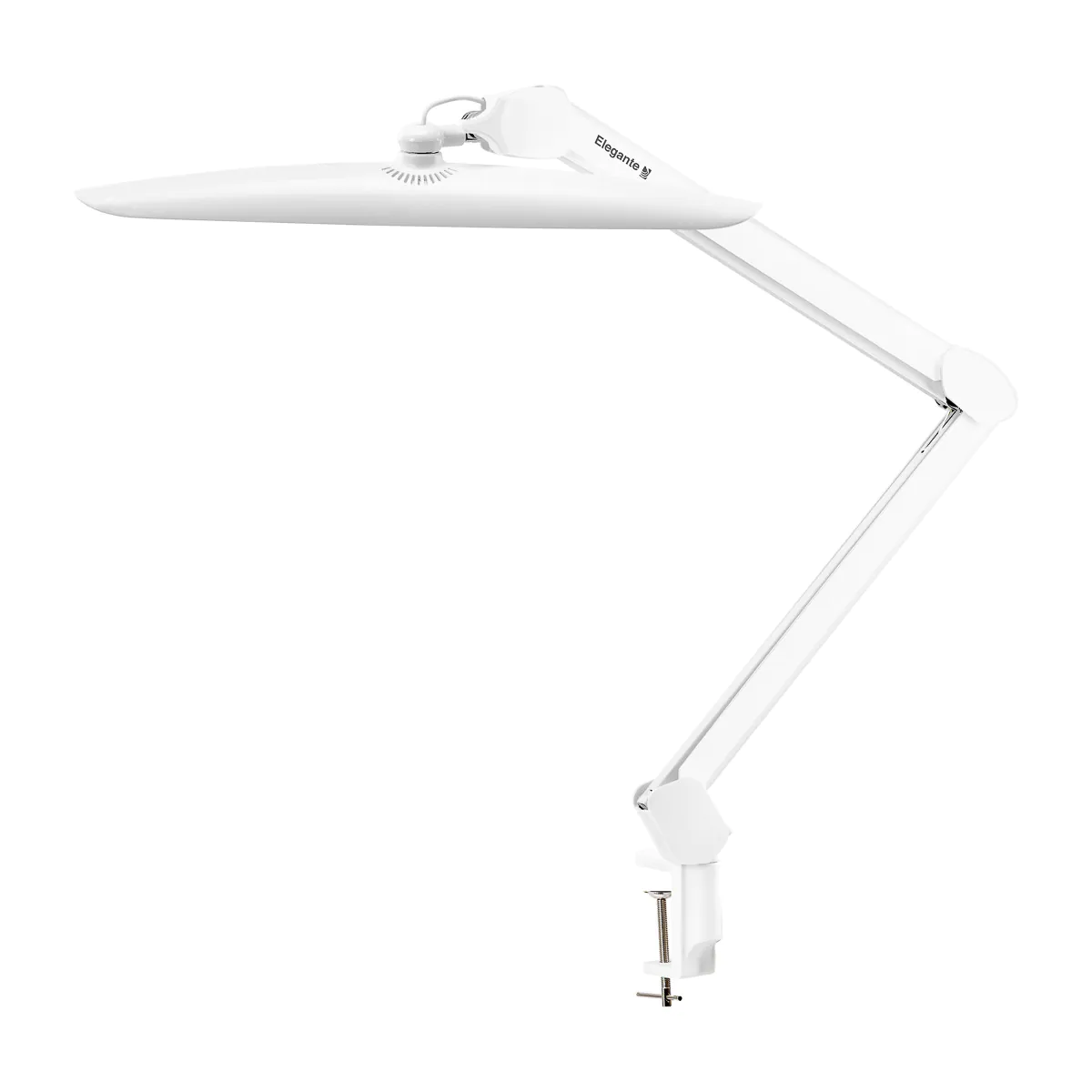 Gabbiano LED Workshop Lamp Elegante White - Ring & Hexagon Light - Valkoinen