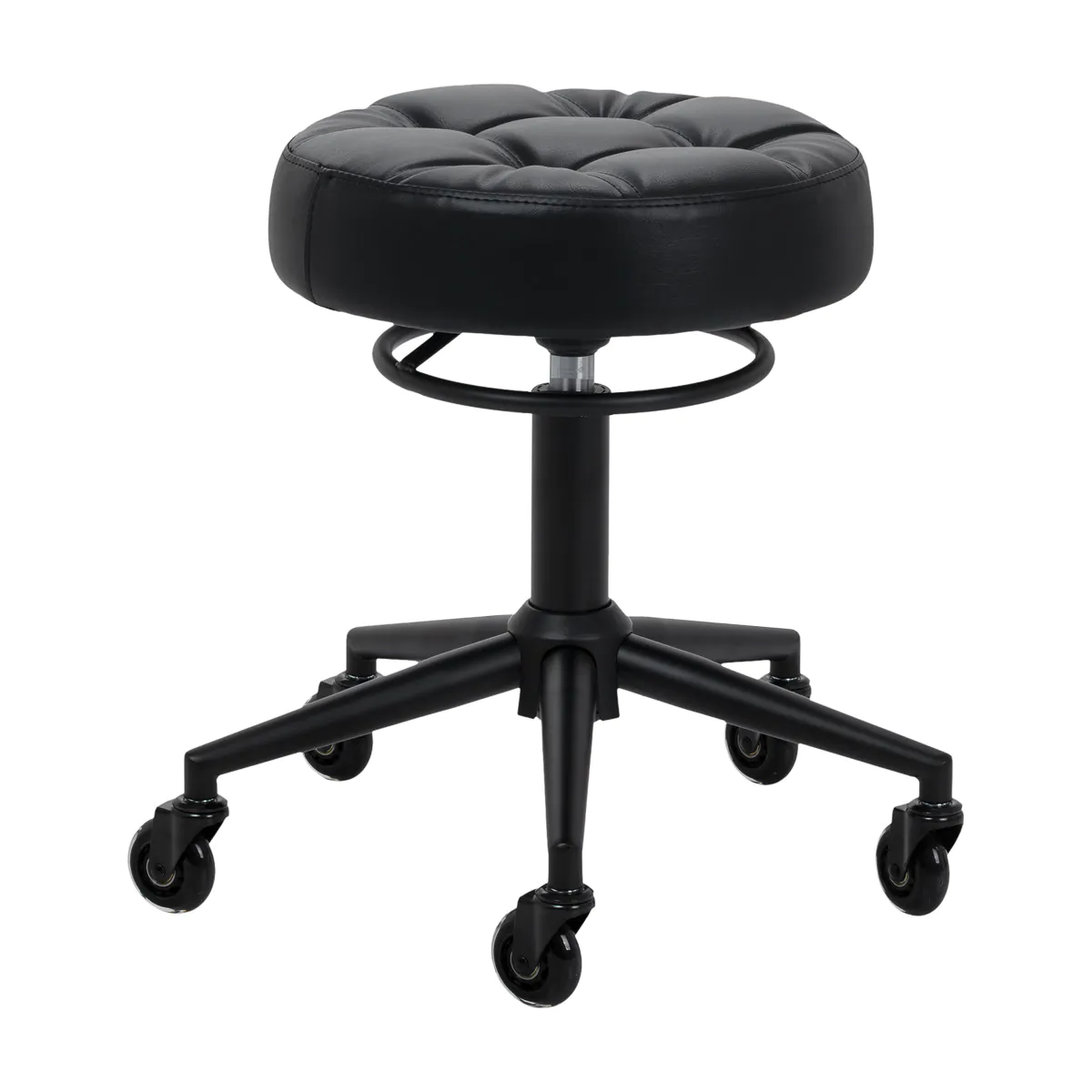 Gabbiano Hairdressing Stool D054 Black - Keinutuolit - Musta