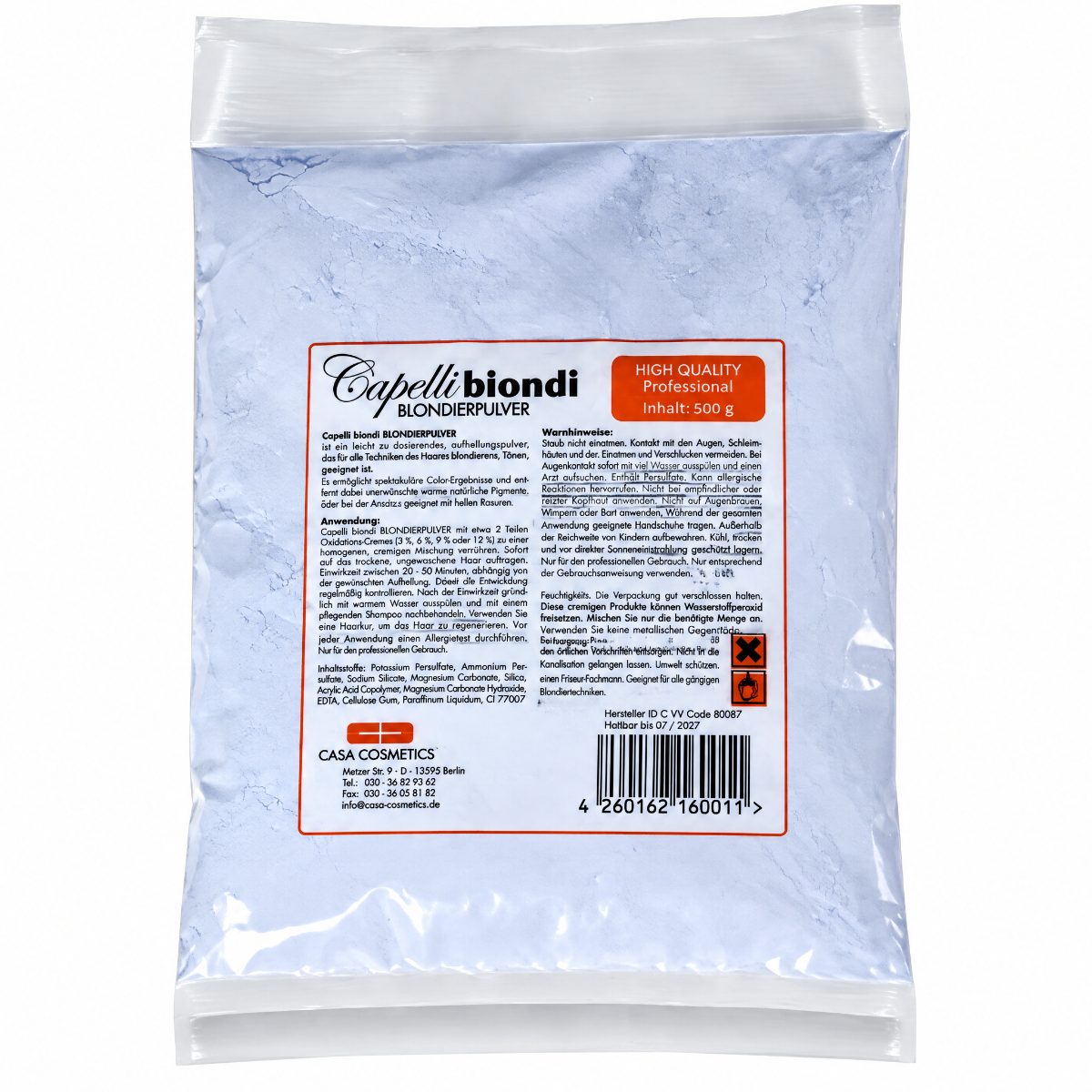 Capelli Biondi Kappalli Biondi Vaalennusjauhe Blue 500g - Valkaisujauhe - Sininen