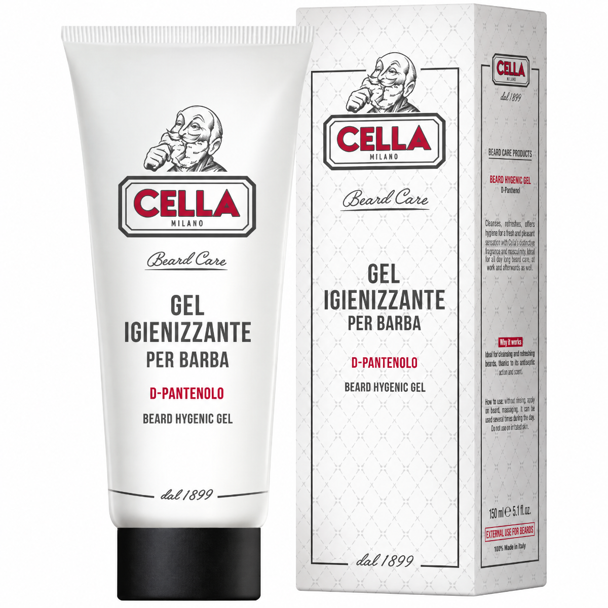Cella Milano Beard Sanitiser Gel White 100 ml - Parran hoito - Valkoinen