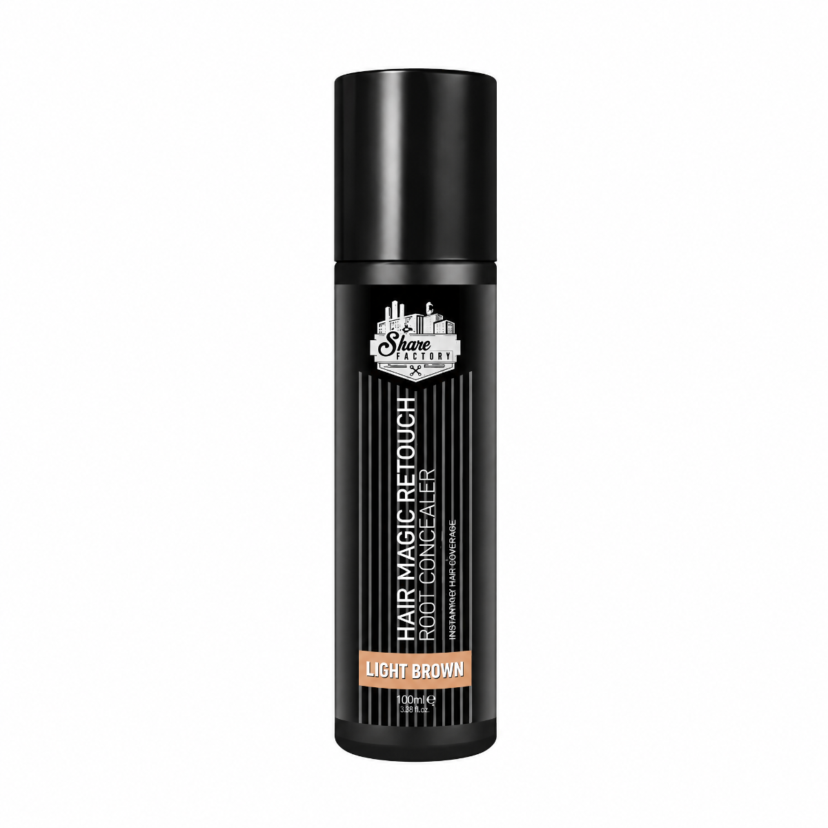 The Shave Factory Magic Retouch Spray Light Brown 100 ml - Päänahan Peitto & Naamioint - Ruskea