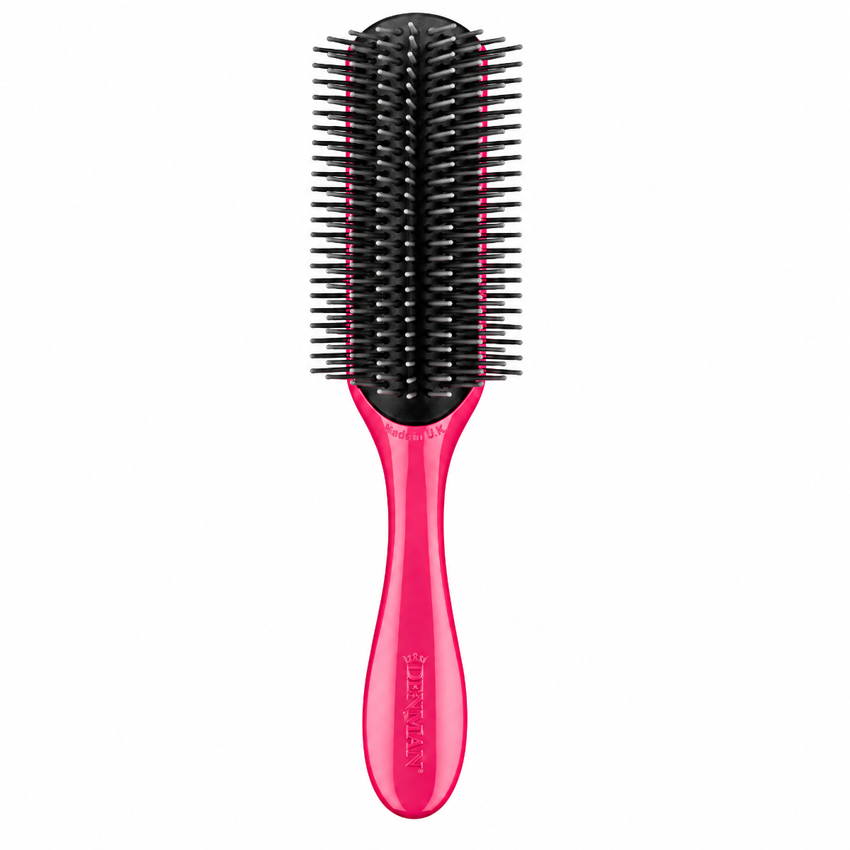 Denman D4 Fashion Effects Pink Grey Bristles - Hiusharjat - Harmaa