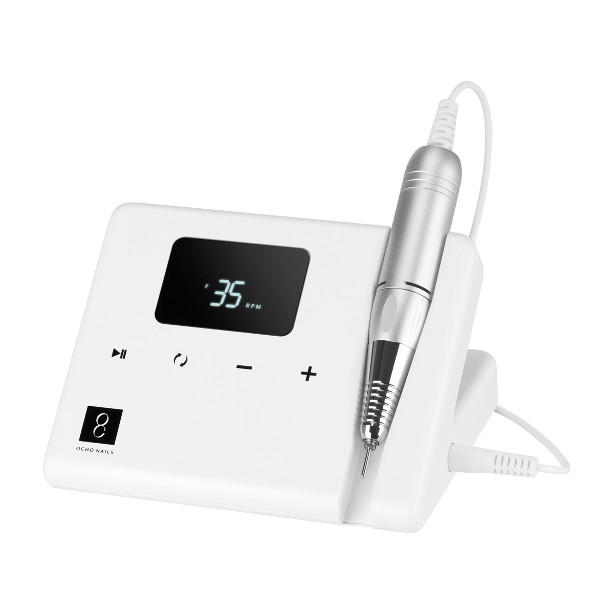 Ocho Nails Technic 65W White Nail Drill Machine - Kynsipora - Valkoinen