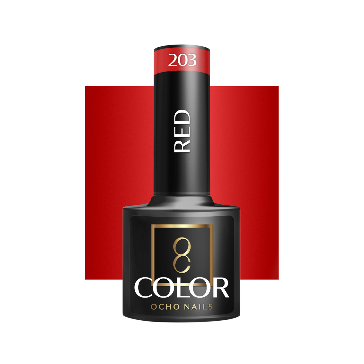 Ocho Nails Hybrid Nail Polish Red 203 5g - Kynsilakka