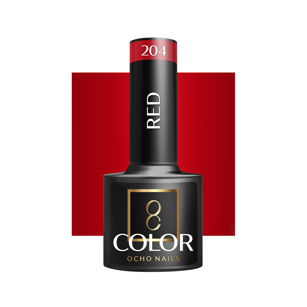 Ocho Nails Hybrid Nail Polish Red 204 5g - Kynsilakka