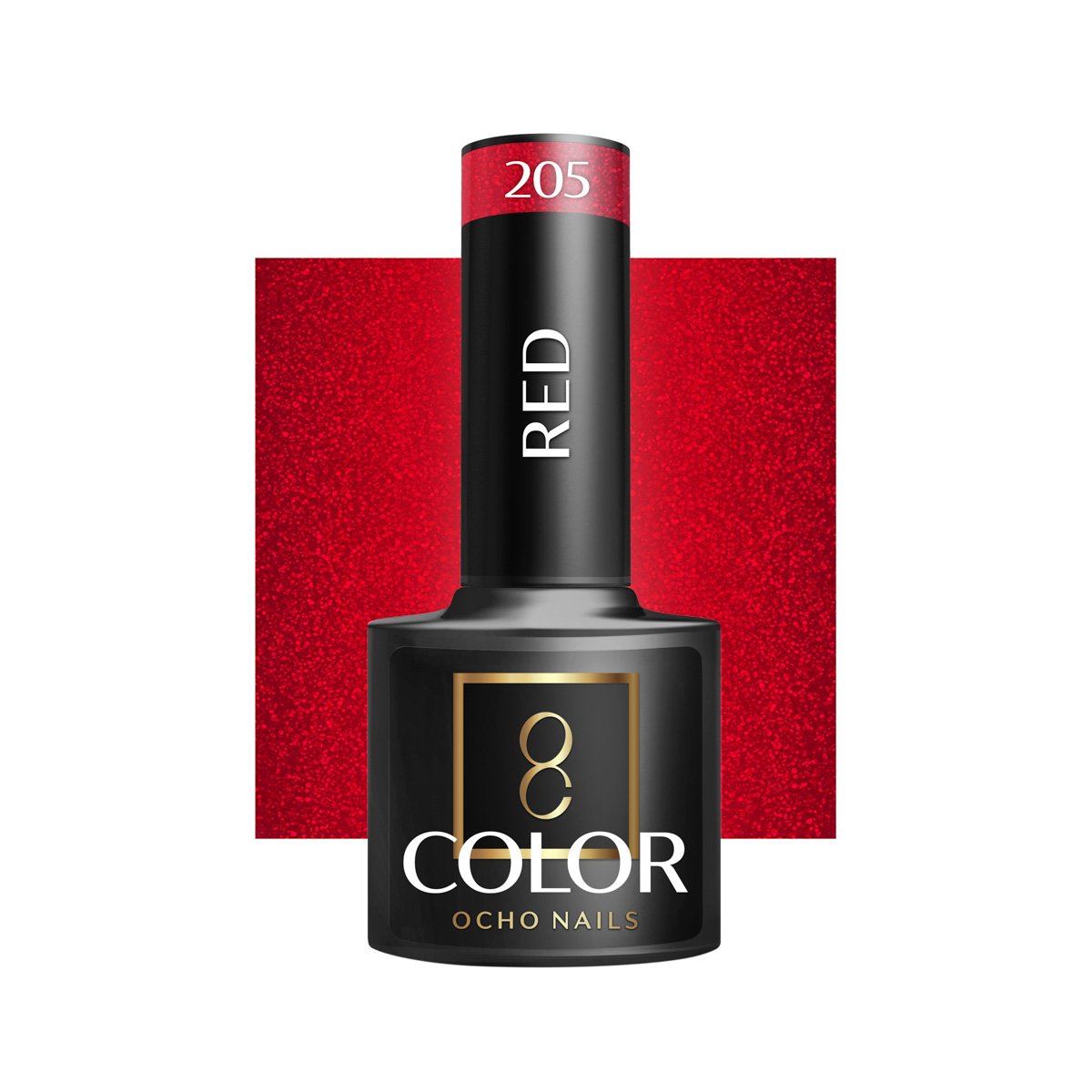 Ocho Nails Hybrid Nail Polish Red 205 5g - Kynsilakka