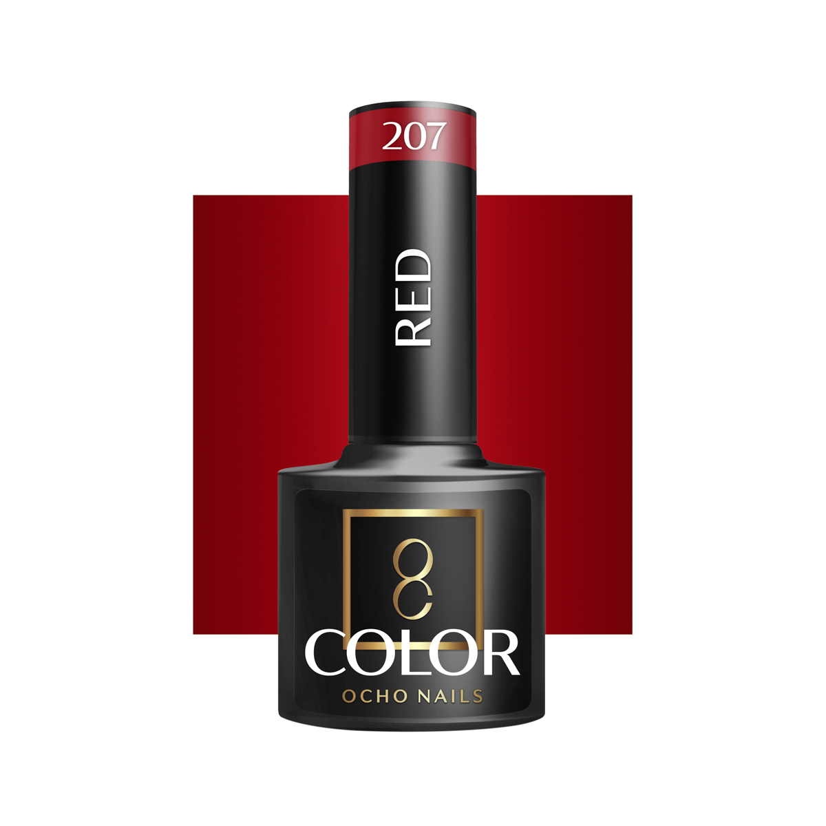Ocho Nails Hybrid Nail Polish Red 207 5g - Kynsilakka