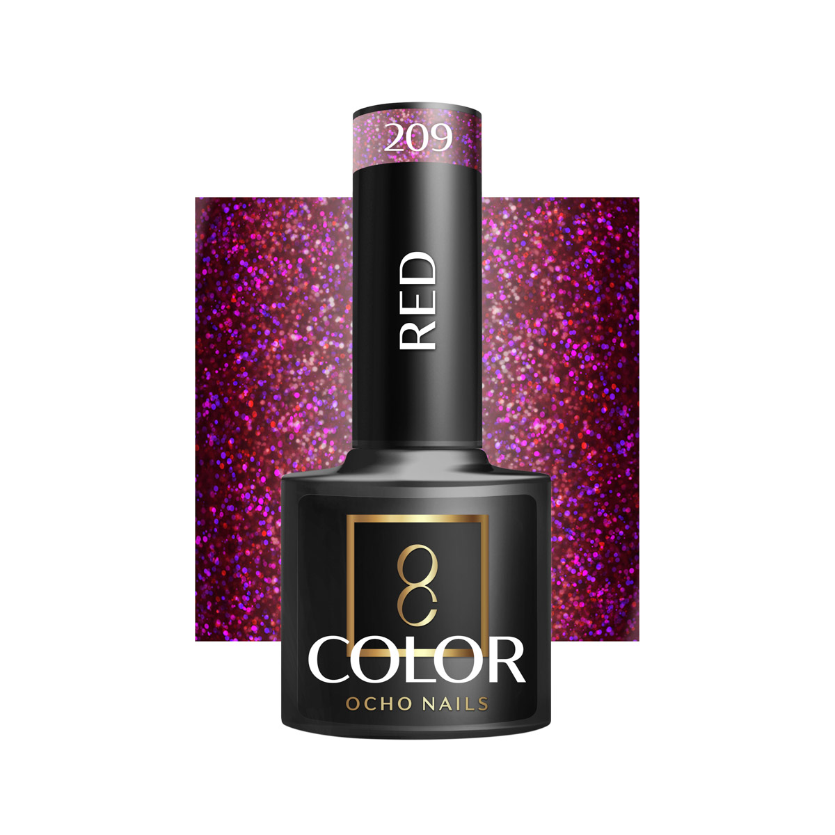 Ocho Nails Hybrid Nail Polish Red 209 5g - Kynsilakka