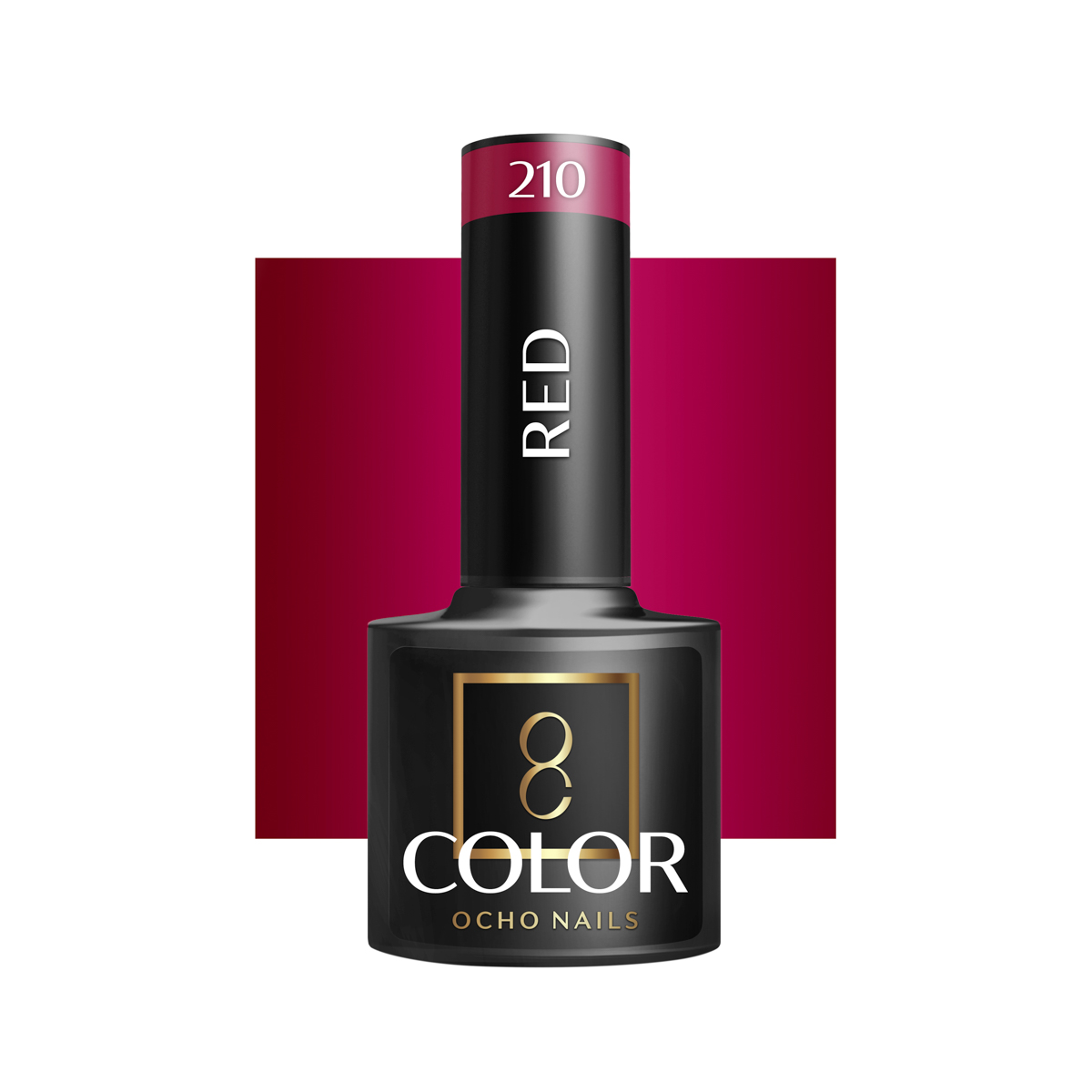 Ocho Nails Hybrid Nail Polish Red 210 5g - Kynsilakka
