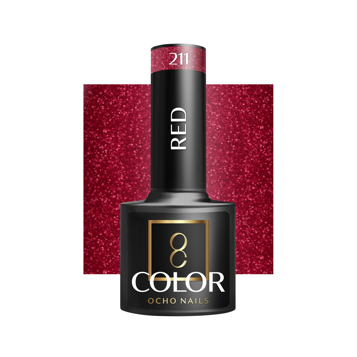 Ocho Nails Hybrid Nail Polish Red 211 5g - Kynsilakka