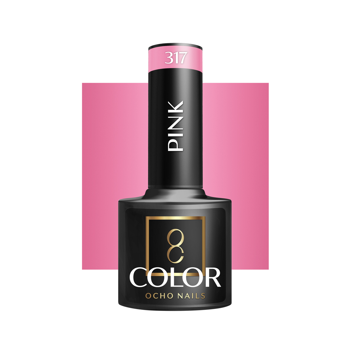 Ocho Nails Hybrid Nail Polish Pink 317 5g - Kynsilakka - Vaaleanpunainen