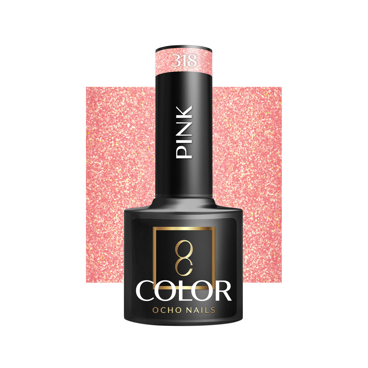 Ocho Nails Hybrid Nail Polish Pink 318 5g - Kynsilakka - Vaaleanpunainen
