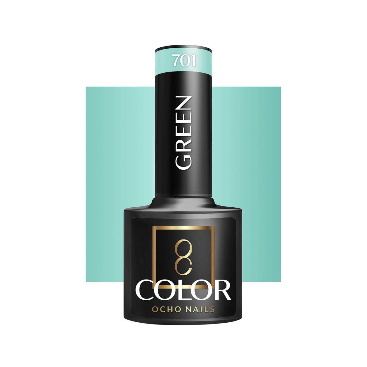 Ocho Nails Hybrid Nail Polish Green 701 5g - Kynsilakka - Vihreä