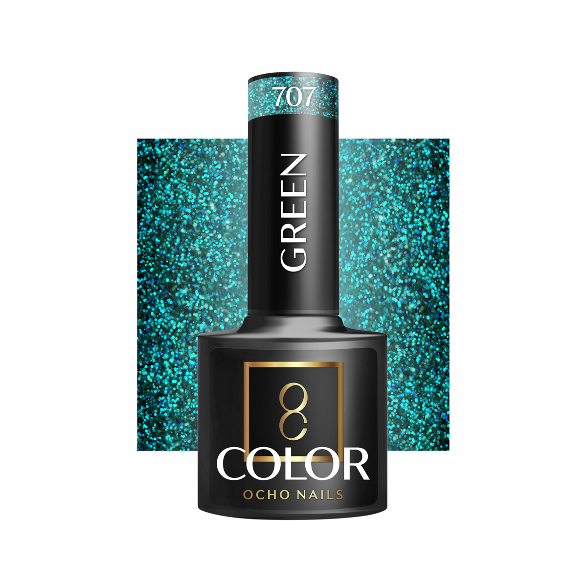 Ocho Nails Hybrid Nail Polish Green 707 5g - Kynsilakka - Vihreä