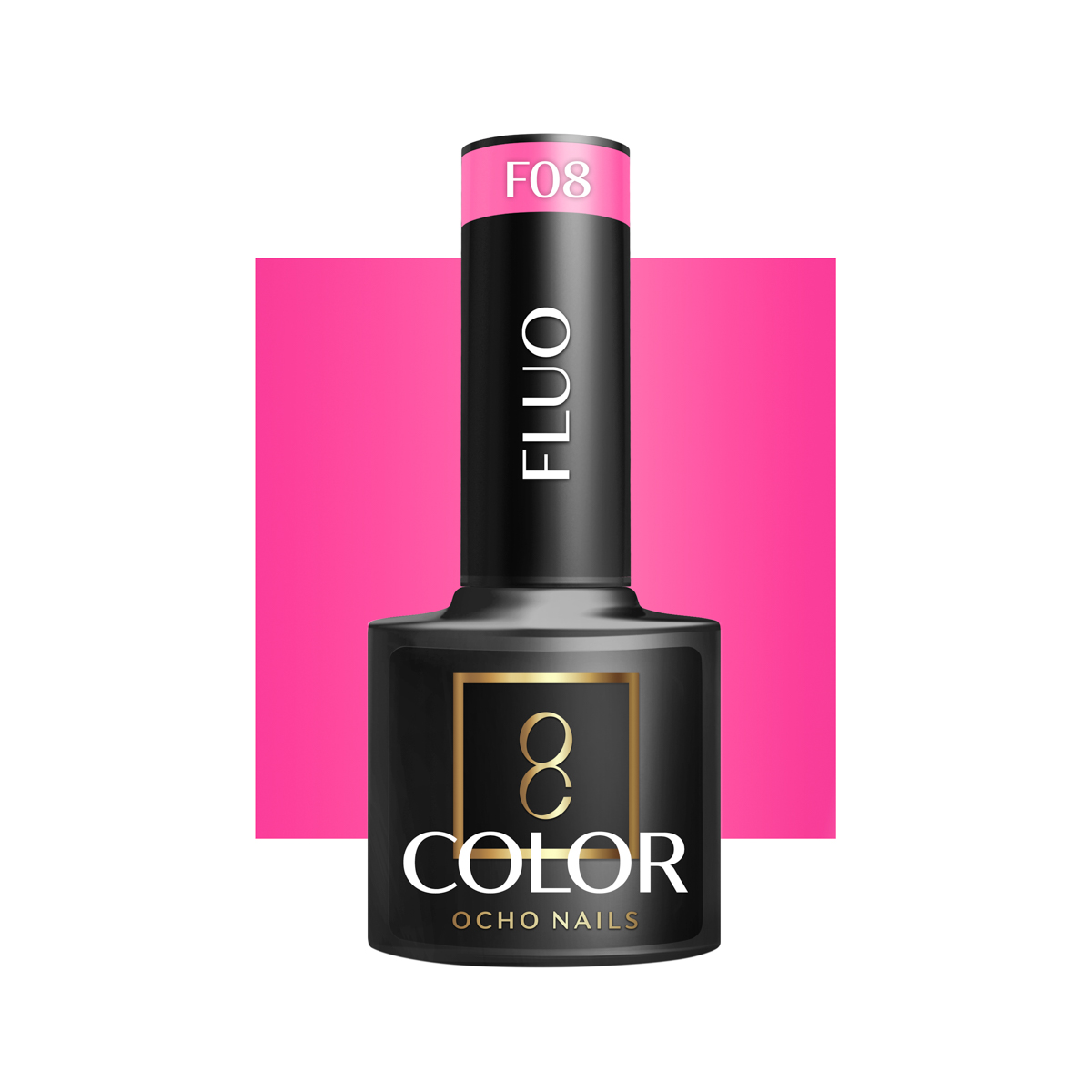Ocho Nails Hybrid Nail Polish Fluo F08 5g - Kynsilakka