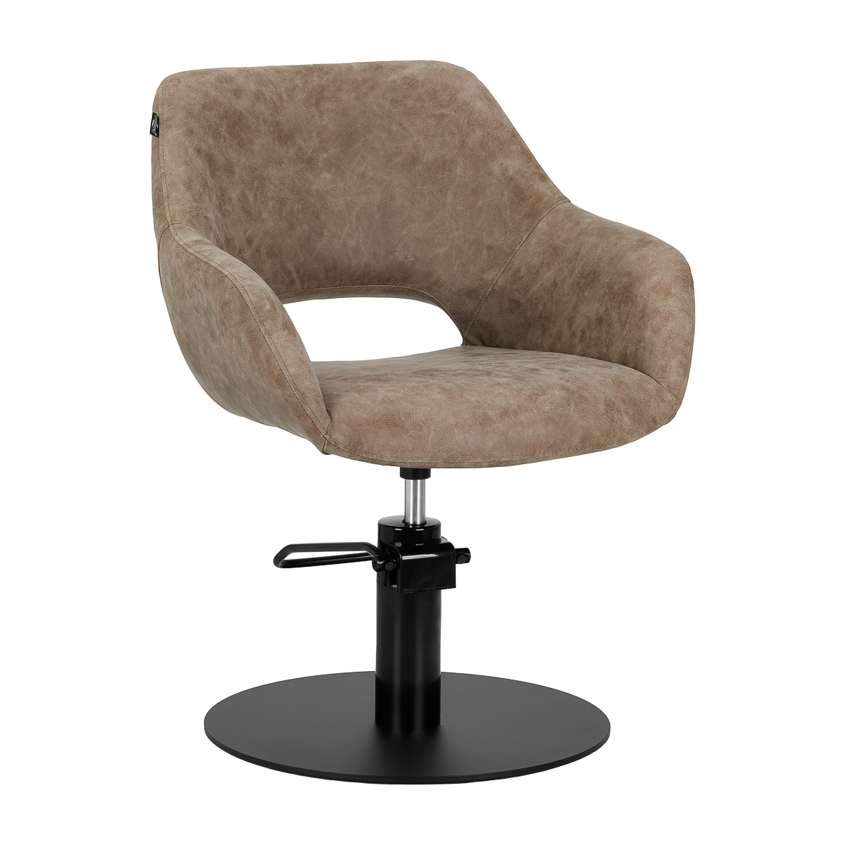 Hairdressing Chair Gabbiano Morena Old Brown - Muotoilevat tuolit - Ruskea