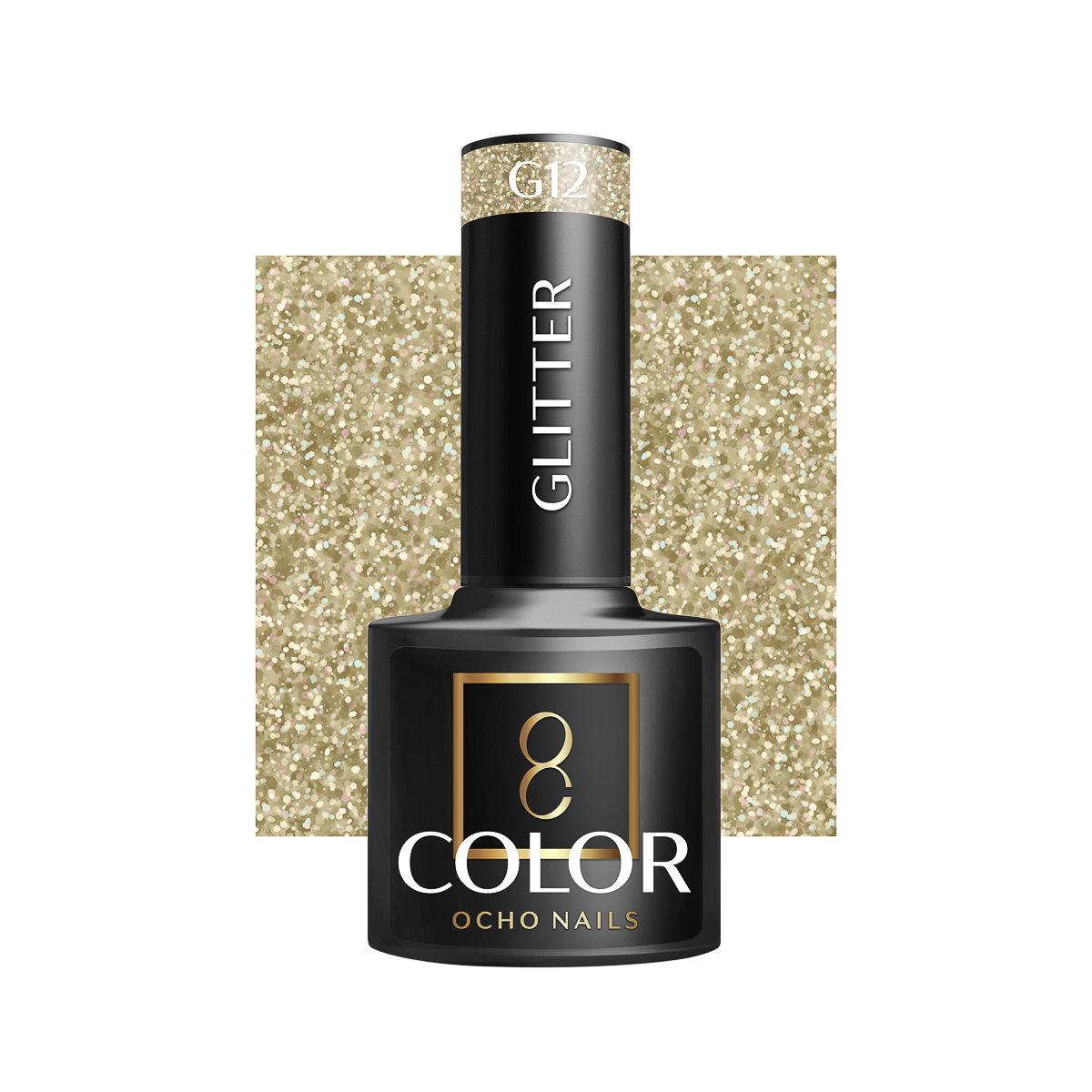 Ocho Nails Hybrid Nail Polish Glitter G12 5g - Kynsilakka