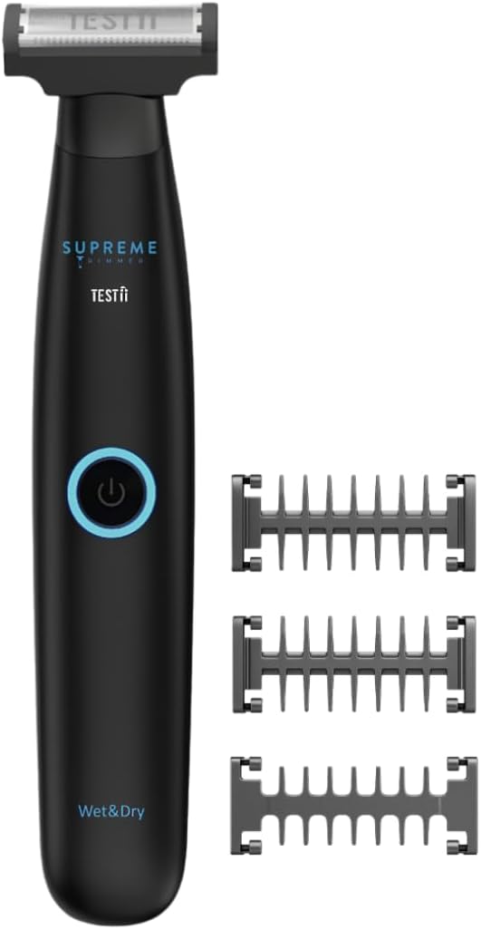 Supreme Trimmer TESTii Body Groin & Bikini Trimmer Black - Hiustrimmeri - Musta