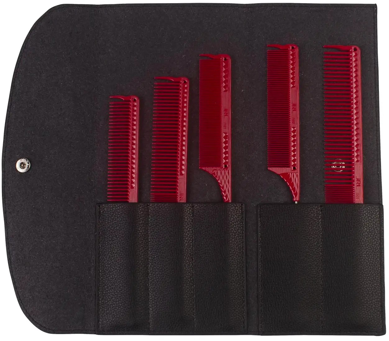 JRL Professional Styling 5 Combs Set Red - Kampa setti