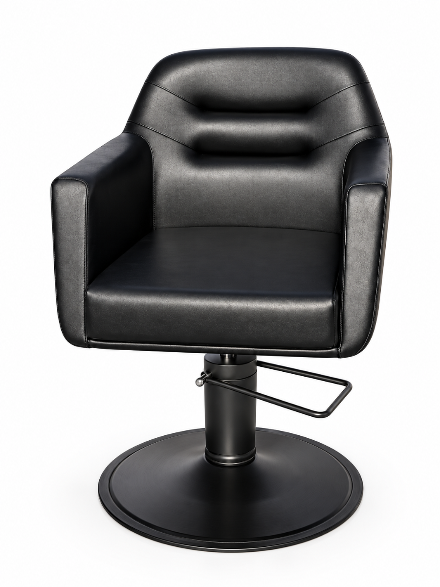 Hairway Kampaamotuoli LOOP Black Base Black Chair - Muotoilevat tuolit - Musta